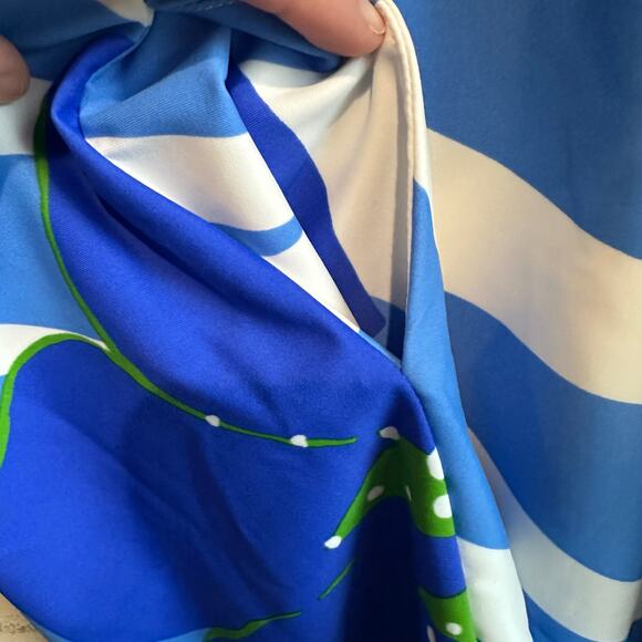 Jude Connally Kerry Shift Dress Bold Floral Periwinkle L - Picture 6 of 10